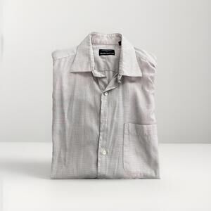 GITMAN BROS SHORT SLEEVE MENS CASUAL BUTTON SHIRT 16.5/34 100% COTTON VGC!